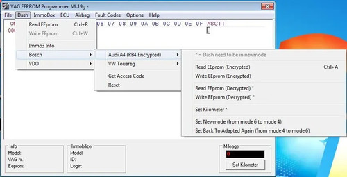 Vag eeprom programmer - vag, v1.19g