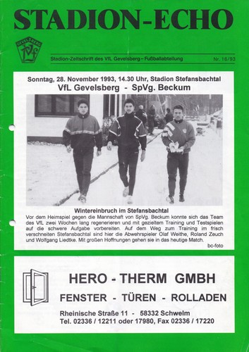 Programm vfl gevelsberg - programm,