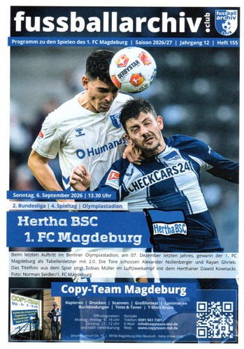 Programm hertha bsc 1 fc - hertha,