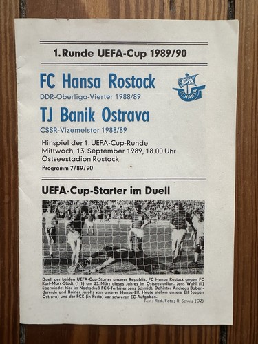Programmheft hansa rostock - programmheft,