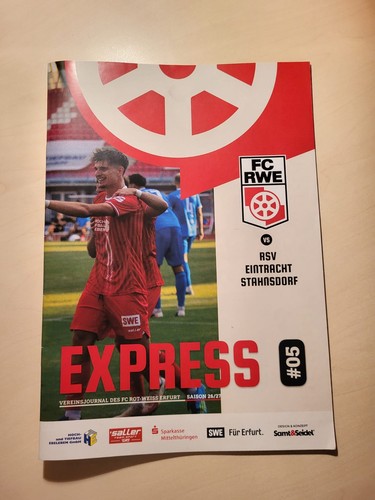 Fußball programmheft rot - fußball,