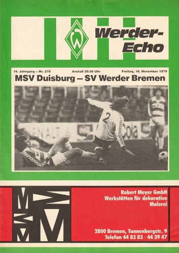 Programme werder bremen - bremen, |