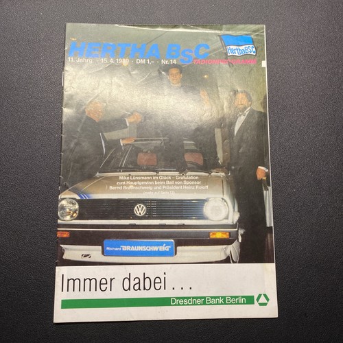 Programm 88 89 hertha - bl, 88/89