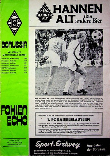 Fußball programme 1977 - u, 1981