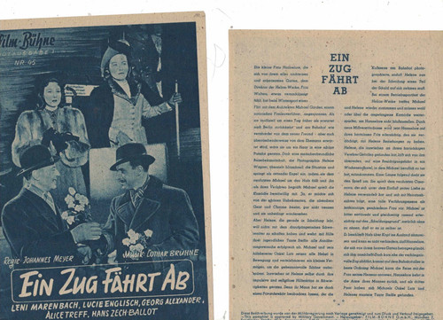 Ein zug fährt leni - fährt, ab