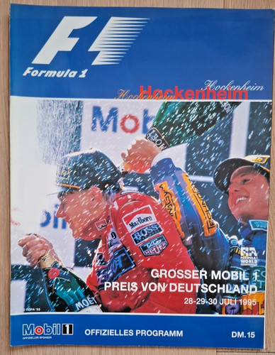 Formel programmheft 1995 - formel, 1-programmheft