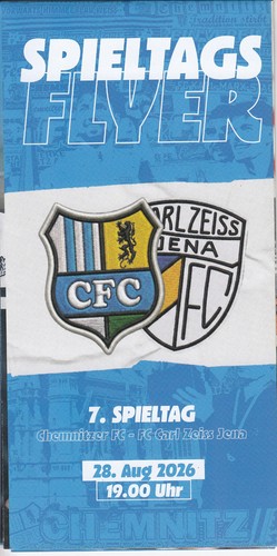 Flyer programm chemnitzer - flyer/programm, fc