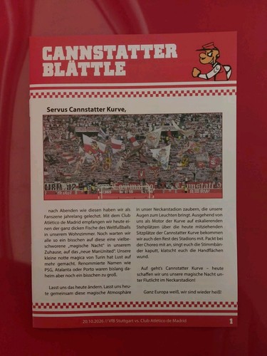 Fan programm stadionheft - fan,